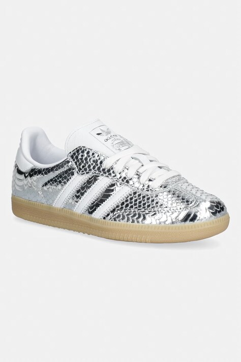 adidas Originals Samba Og sneakersy damskie skórzane srebrne IH9016