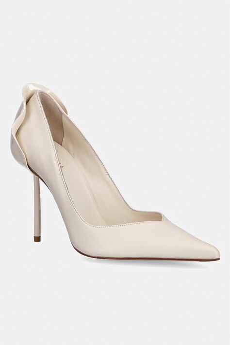 Le Silla szpilki skórzane Deco Les Nuances kolor beżowy 3130D090BXPPNEM781