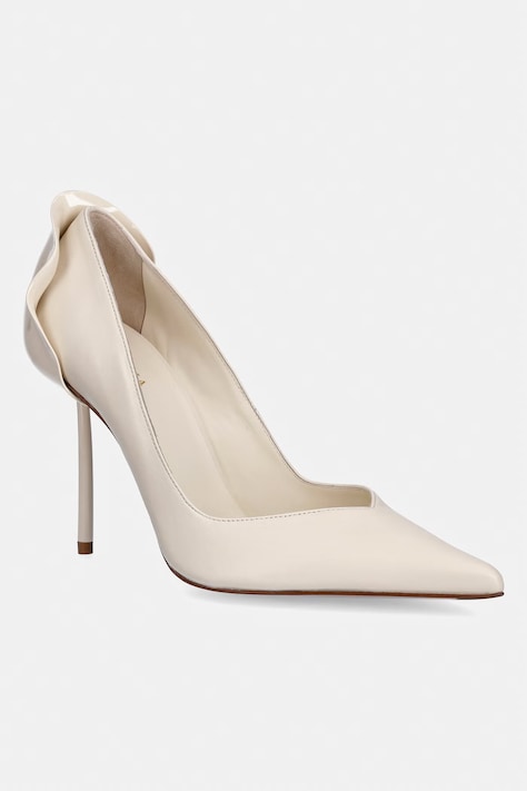 Le Silla szpilki skórzane Deco Les Nuances kolor beżowy 3130D090BXPPNEM781