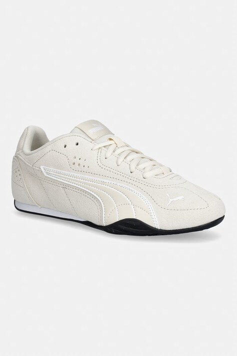 Puma sneakersy skórzane CATCH damskie kolor beżowy 402681.D
