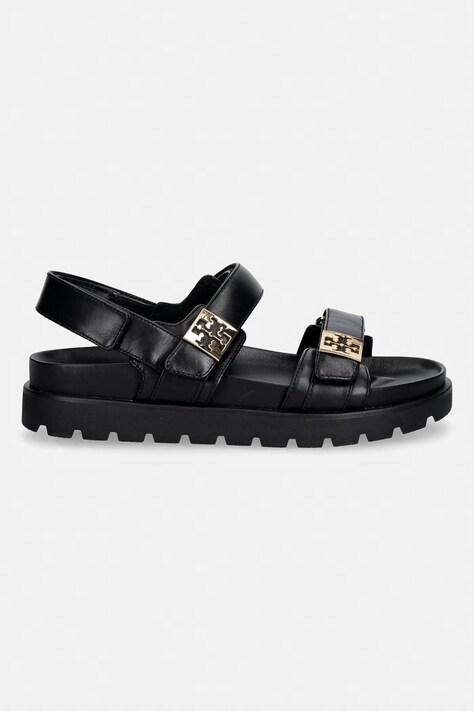 Tory Burch босоніжки жіночі шкіряні Mellow Sport Sandal — SS26-OBD27L, чорний — фото 2