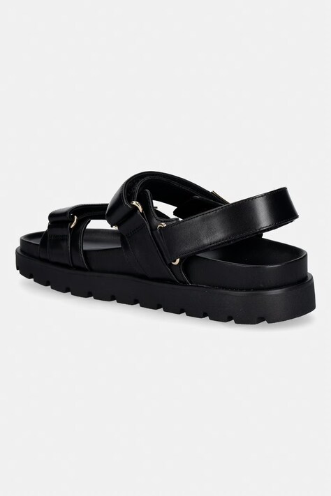 Tory Burch босоніжки жіночі шкіряні Mellow Sport Sandal — SS26-OBD27L, чорний — фото 3