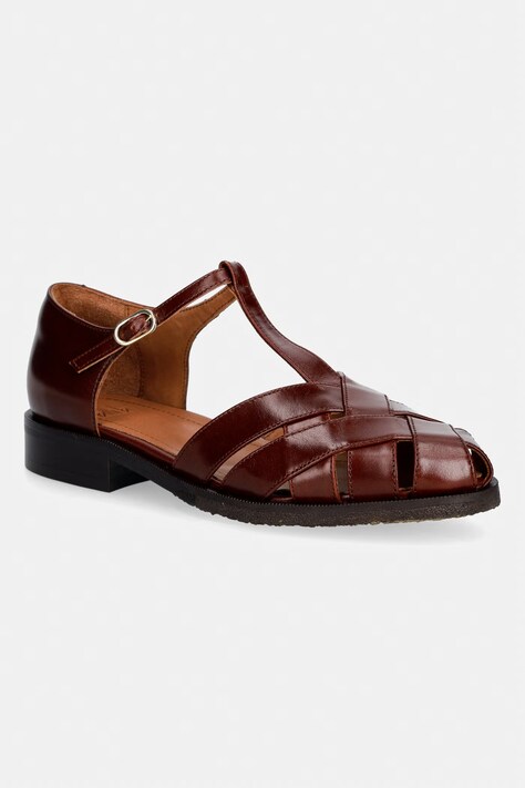 Billi Bi Σανδάλια Γυναικεία Δερμάτινα καφέ A9683 084