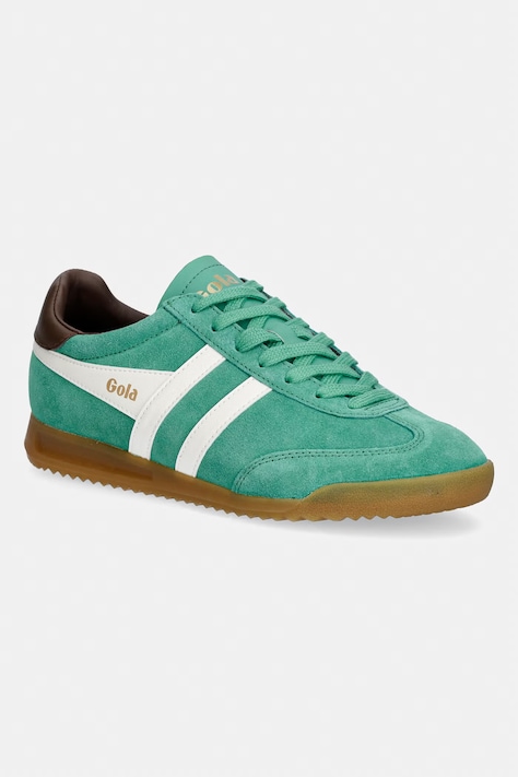 Gola sneakersy zamszowe TORPEDO damskie kolor zielony CLB761DN
