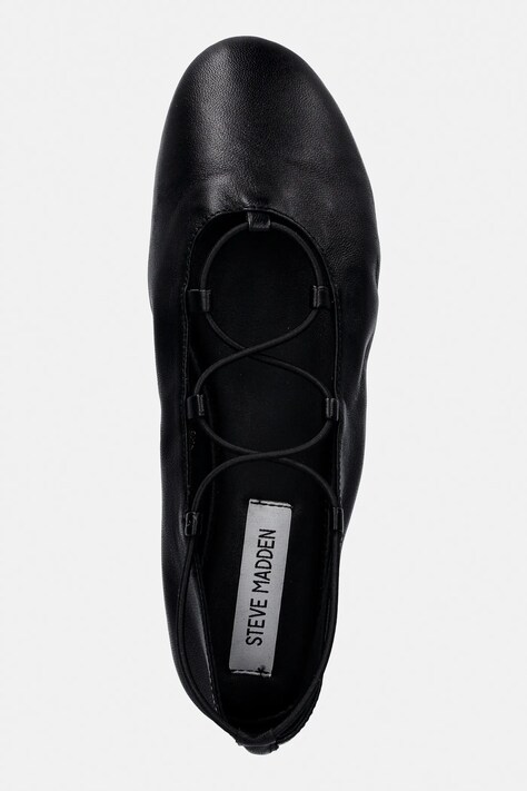 Шкіряні балетки Steve Madden Bombshell — SS26-OBD2CW, чорний — фото 4