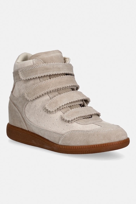 Steve Madden sneakersy zamszowe Mustang damskie kolor beżowy 11004987