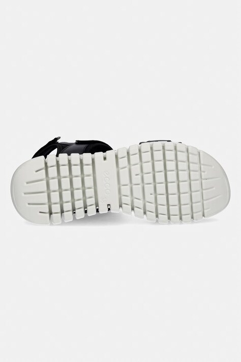 Ecco sandały skórzane Gruuv Sol W damskie kolor czarny na platformie 213103-01001