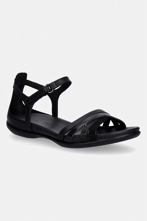 Kožne sandale Ecco Flash boja: crna, 244243-51094