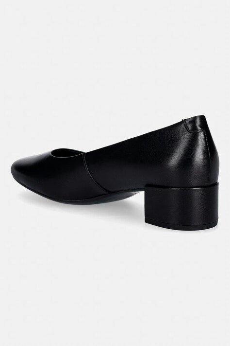 Ecco czółenka skórzane Livia 35 kolor czarny na słupku 250603-01001