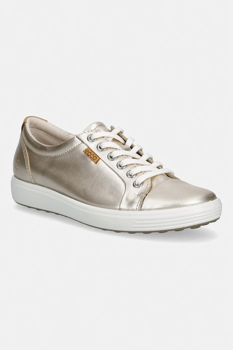 Δερμάτινα ελαφριά παπούτσια Ecco Soft 7 W χρώμα: χρυσαφί, 430003-61160