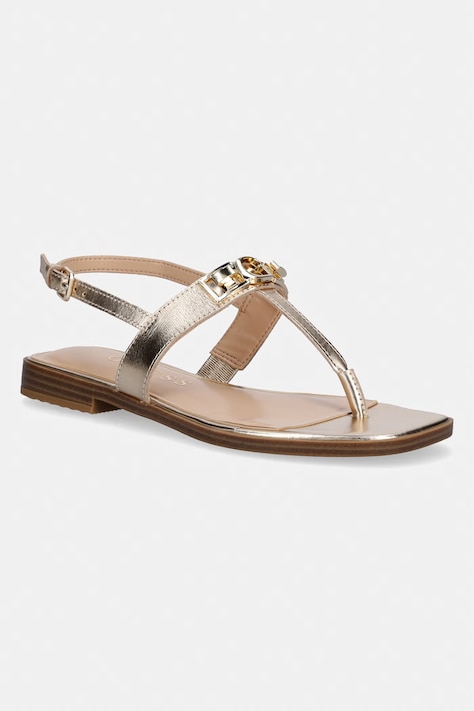 Guess σανδάλια Γυναικεία από δέρμα RAMIRY χρυσαφί FLJRMY LEM03