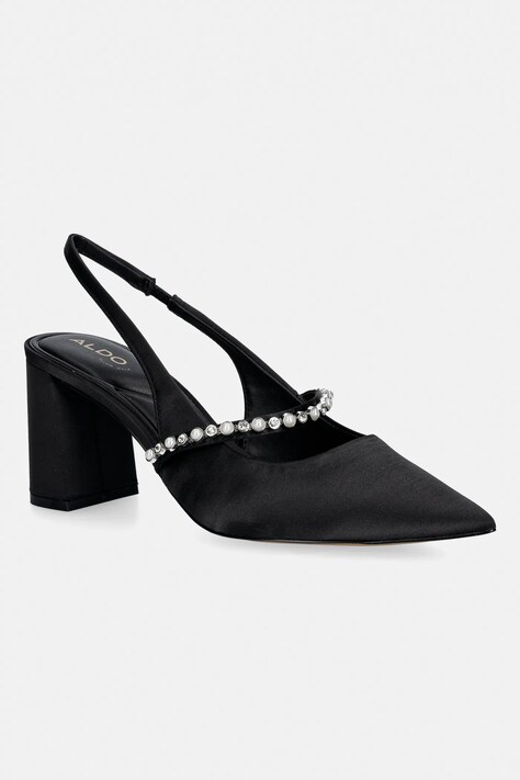 Туфлі Aldo VESTIA колір чорний каблук блок відкрита п'ята 14151922