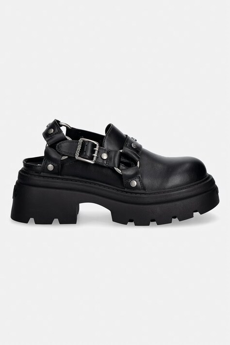 Buffalo босоніжки із закритими пальцями жіночі Vega Clog Buckle — SS26-OBD2M5, чорний — фото 2