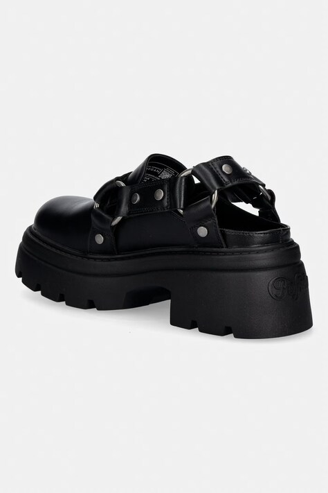Buffalo босоніжки із закритими пальцями жіночі Vega Clog Buckle — SS26-OBD2M5, чорний — фото 3