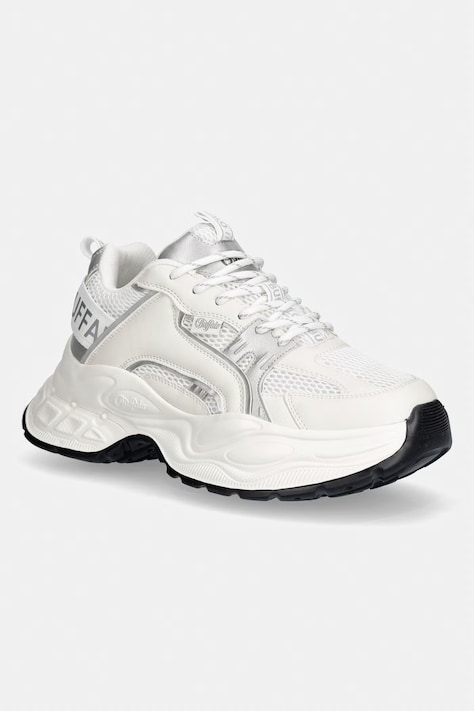 Buffalo sneakersy damskie srebrne 1636296