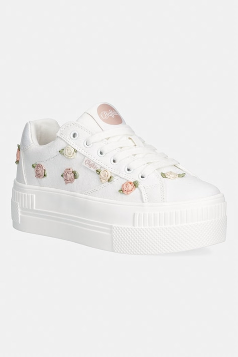 Buffalo Paired Rose πάνινα sneakers γυναικεία λευκά 1636732