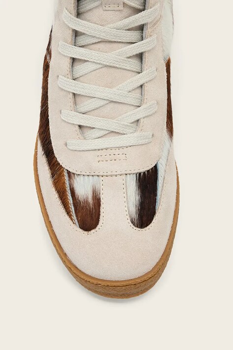 Шкіряні кросівки AllSaints Louise High Top — SS26-OBD2RR, бежевий — фото 5