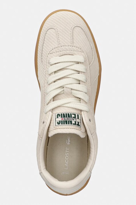 Замшеві кросівки Lacoste Baseshot Pro Sneakers — SS26-OBD2TH, бежевий — фото 4