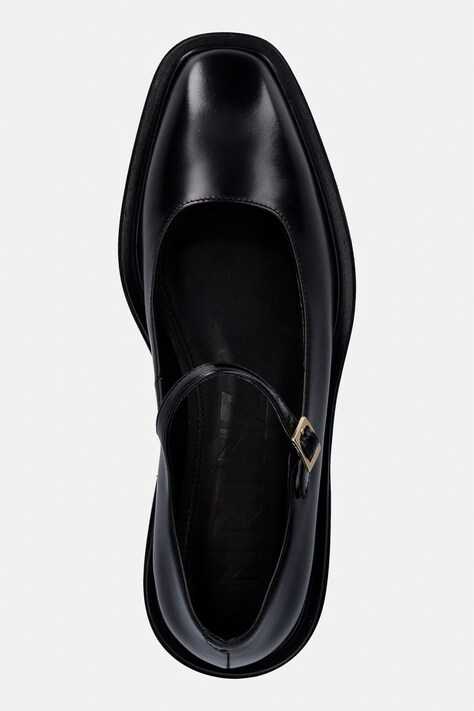 Souliers Martinez czółenka skórzane PENELOPE kolor czarny na słupku PENELOPE