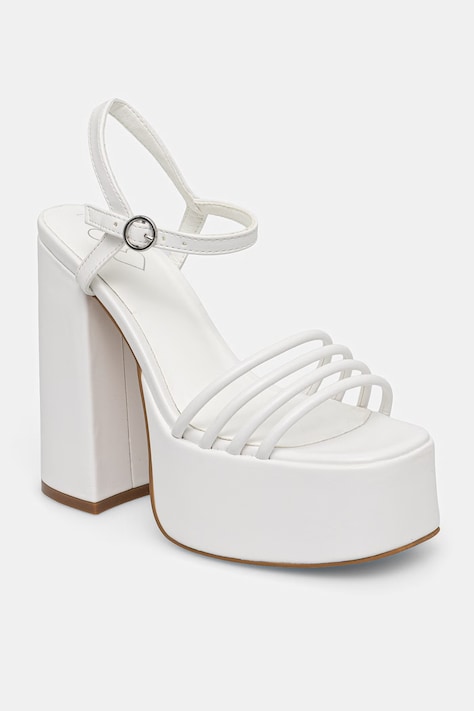 Sandali Koi Footwear črna barva, Cosette Platform Strappy Heels