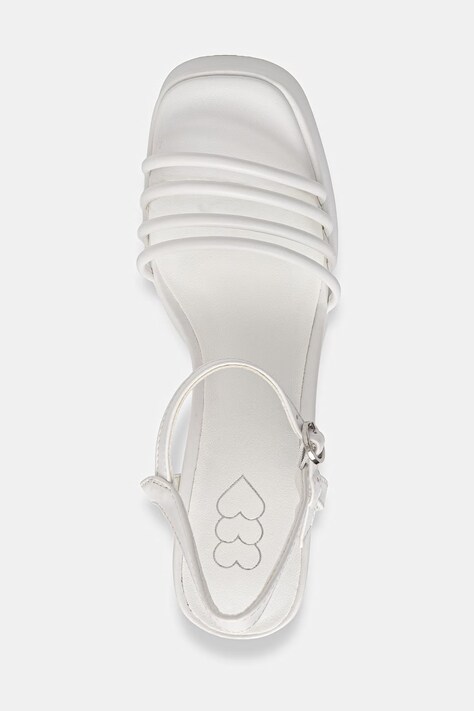 Koi Footwear босоніжки на каблуку Cosette Platform Strappy Heels — SS26-OBD2YW, білий — фото 4