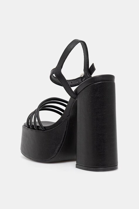 Koi Footwear босоніжки на каблуку Cosette Platform Strappy Heels — SS26-OBD2YW, чорний — фото 3