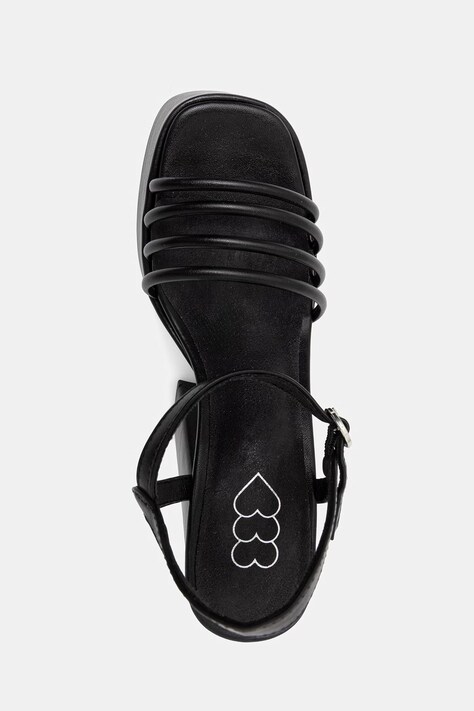 Koi Footwear босоніжки на каблуку Cosette Platform Strappy Heels — SS26-OBD2YW, чорний — фото 4