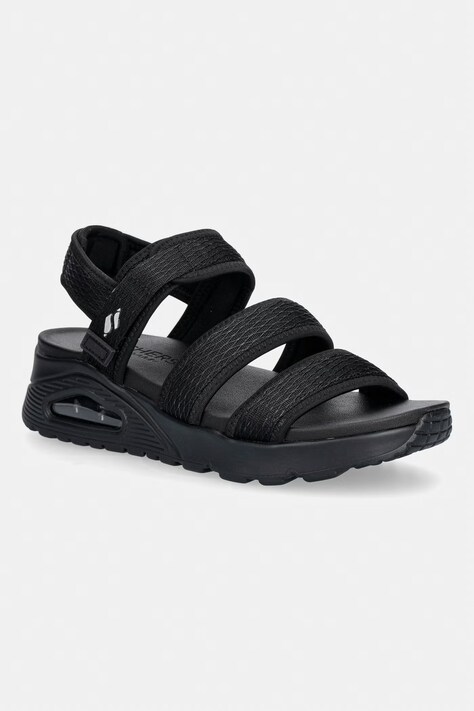 Skechers sandały trekkingowe damskie UNO SANDAL czarne 120017