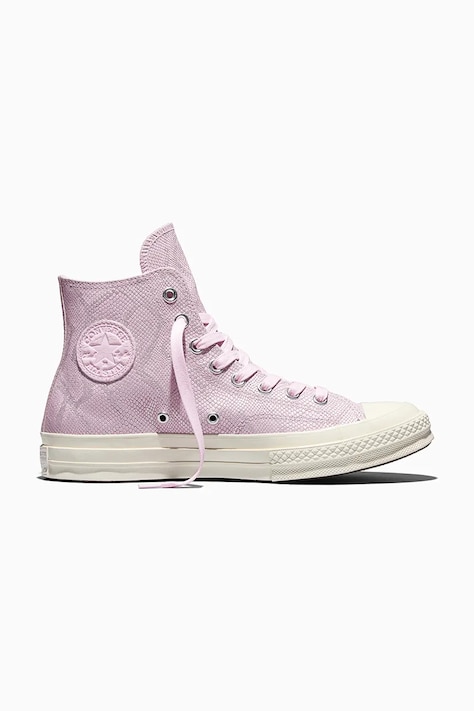 Δερμάτινα ελαφριά παπούτσια Converse Chuck 70 χρώμα: ροζ, A16636C