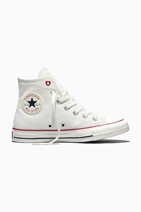 Πάνινα παπούτσια Converse Chuck Taylor All Star Valentine's Day χρώμα: άσπρο, A19055C