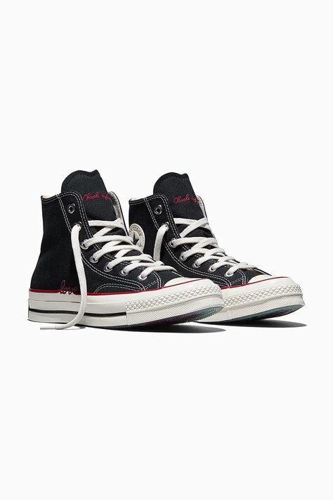 Converse trampki dziecięce Chuck 70 Valentine's Day kolor czarny A19061C