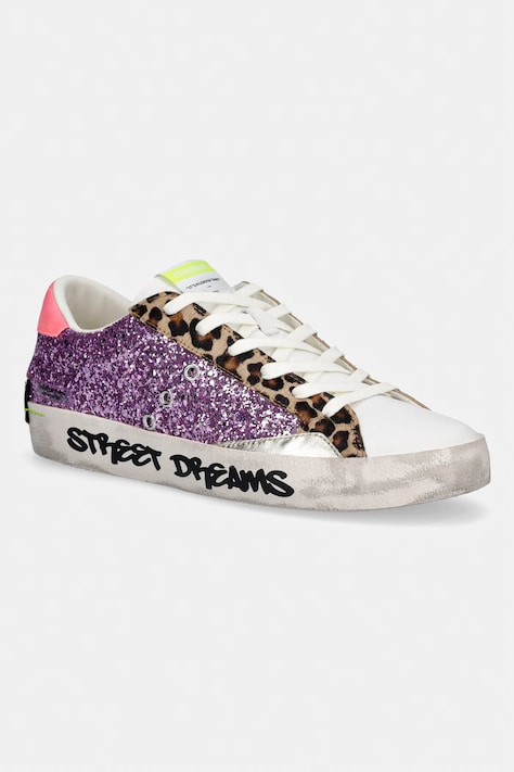 Crime London sneakersy DISTRESSED damskie kolor różowy 29001PP8