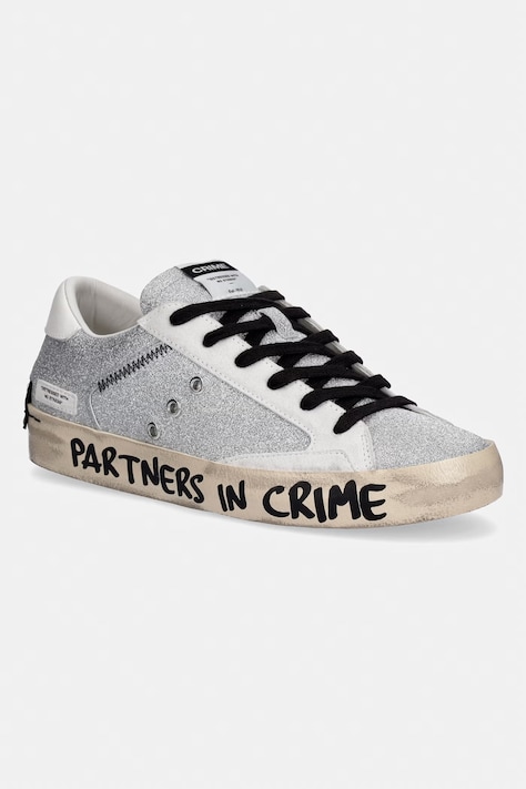Crime London DISTRESSED sneakersy damskie srebrne 29007PP8