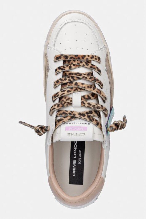 Crime London sneakersy skórzane SK8 DELUXE damskie kolor biały 29101PP8