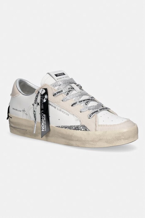 Crime London sneakersy skórzane SK8 DELUXE damskie kolor biały 29109PP8