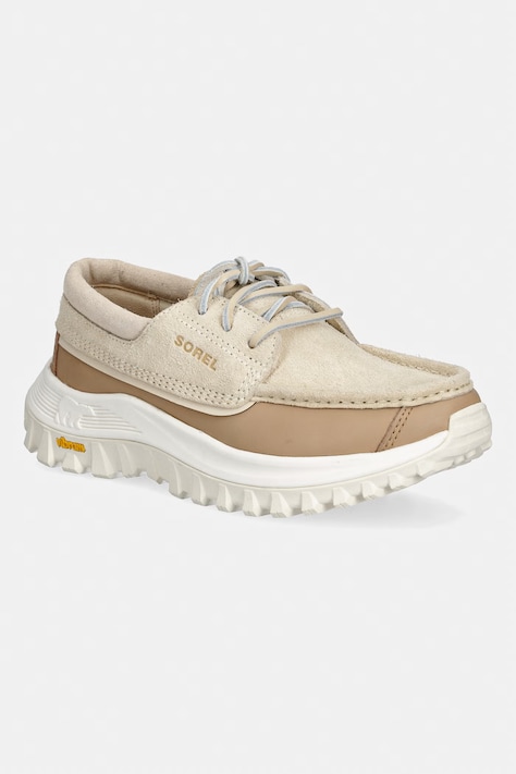 Sorel mocasini pentru femei, din piele CALLSIGN NORTHWATER bej 2170661165