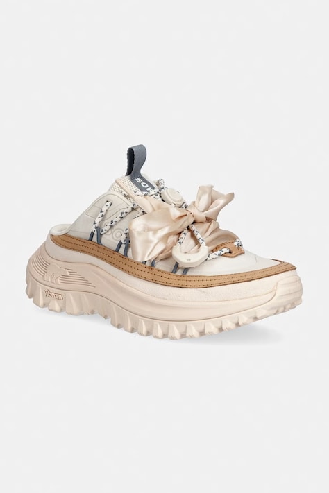 Sorel klapki CALLSIGN MULE damskie kolor beżowy 2180921844