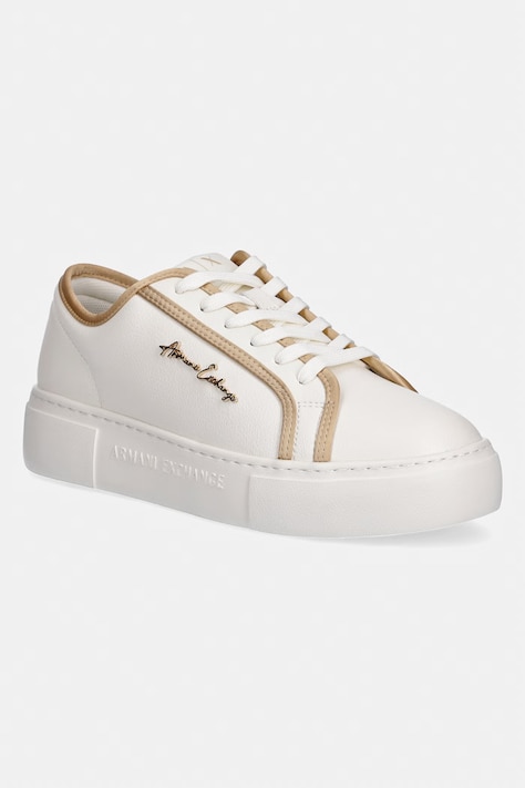 Armani Exchange sneakersy damskie beżowe XW002804 AF25158 MZ128