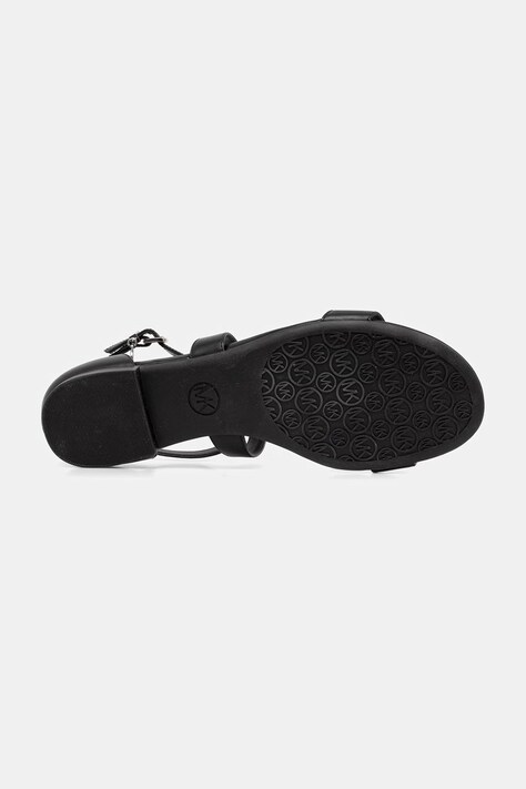 MICHAEL Michael Kors босоніжки на пласкому підборі жіночі шкіряні Alexa Flex Flat Sandal — SS26-OBD3D4, чорний — фото 5