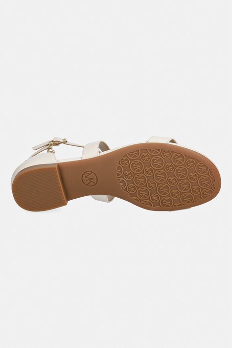 Шкіряні сандалі MICHAEL Michael Kors Alexa Flex Flat Sandal — SS26-OBD3D6, бежевий — фото 5