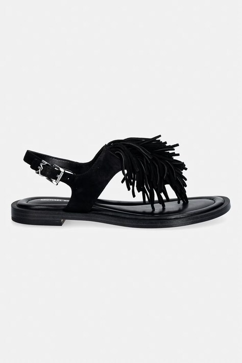 MICHAEL Michael Kors босоніжки жіночі замшеві Indra Thong Sandal — SS26-OBD3DL, чорний — фото 2