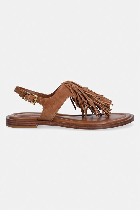 MICHAEL Michael Kors босоніжки жіночі замшеві Indra Thong Sandal — SS26-OBD3DM, коричневий — фото 2