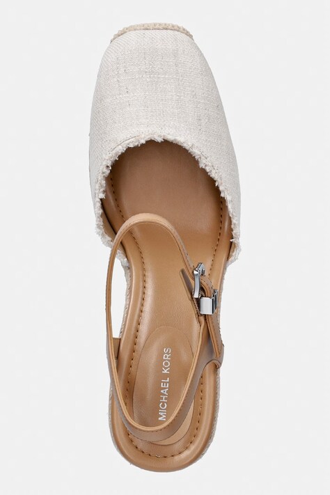 MICHAEL Michael Kors еспадрильї на танкетці жіночі Kenzie Wedge — SS26-OBD3DZ, бежевий — фото 4