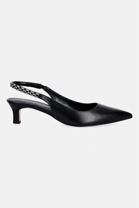 Шкіряні туфлі MICHAEL Michael Kors Marcia Kitten Sling Pump — SS26-OBD3EB, чорний — фото 2