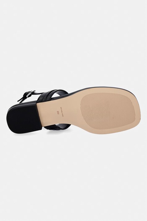 MICHAEL Michael Kors босоніжки пласкі жіночі шкіряні Marcia Thong Sandal — SS26-OBD3ED, чорний — фото 5
