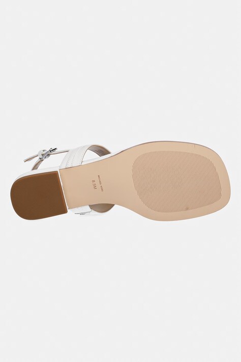 MICHAEL Michael Kors босоніжки на пласкому підборі жіночі шкіряні Marcia Thong Sandal — SS26-OBD3EE, білий — фото 5