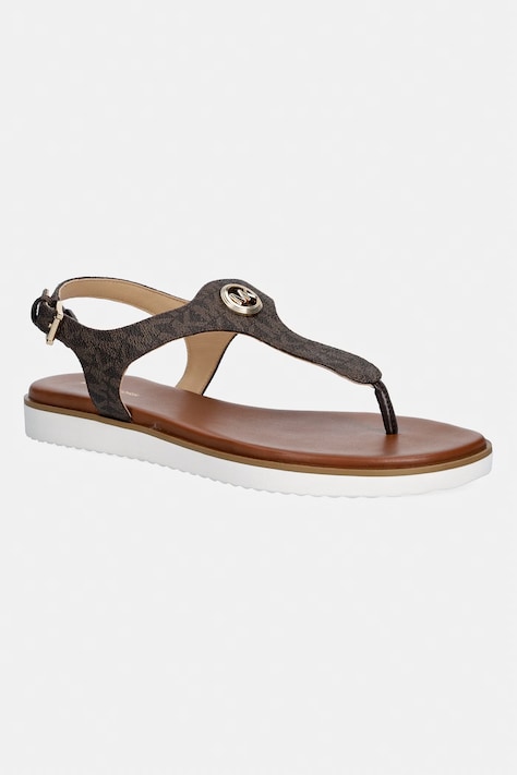 Πέδιλα MICHAEL Michael Kors Val Thong Sandal χρώμα: καφέ, 40R6VAFS1B.200
