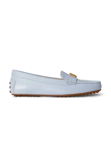 Lauren Ralph Lauren mokasyny damskie skórzane Barnsbury niebieskie 802852847029