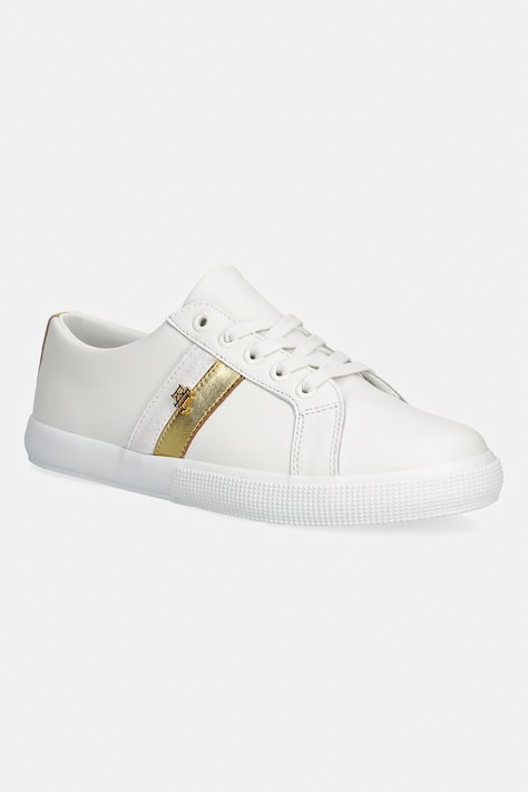 Lauren Ralph Lauren Janson II sneakersy damskie skórzane białe 802P02521002