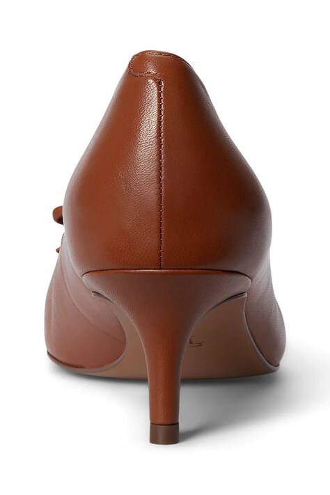 Lauren Ralph Lauren взуття на шпильці шкіряне Adrienne — SS26-OBD3I8, коричневий — фото 4